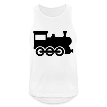 Train - Men's Breathable Tank Top - white - Front - Nick (188cm)