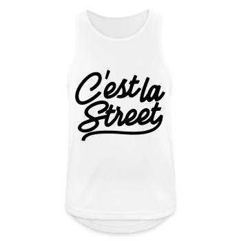 Es ist die Straße - Männer Tank Top atmungsaktiv - Weiß - Vorne - Nick (188cm)