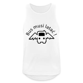 Der Bus muss fliegen - Männer Tank Top atmungsaktiv - Weiß - Vorne - Nick (188cm)