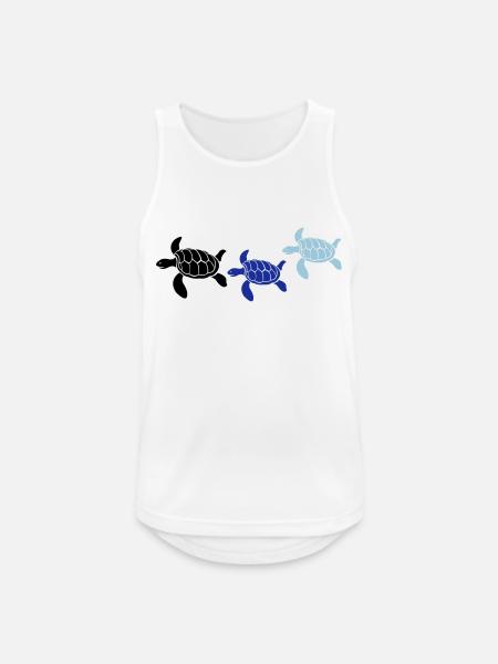 tortoises - Men's Breathable Tank Top - white