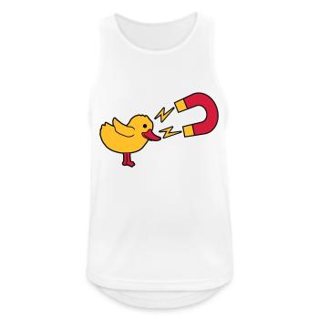 Chick Magnet Womanizer Logo - Débardeur respirant Homme - blanc - Devant - Nick (188cm)