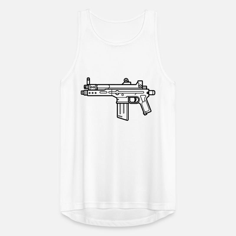 submachine gun Men's Breathable Tank Top