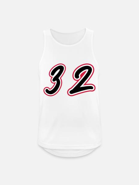 32 Number symbol - Men's Breathable Tank Top - white