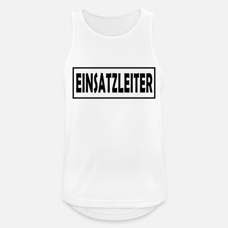 Einsatzleiter 01 - einfarb - Männer Tank Top atmungsaktiv - Weiß