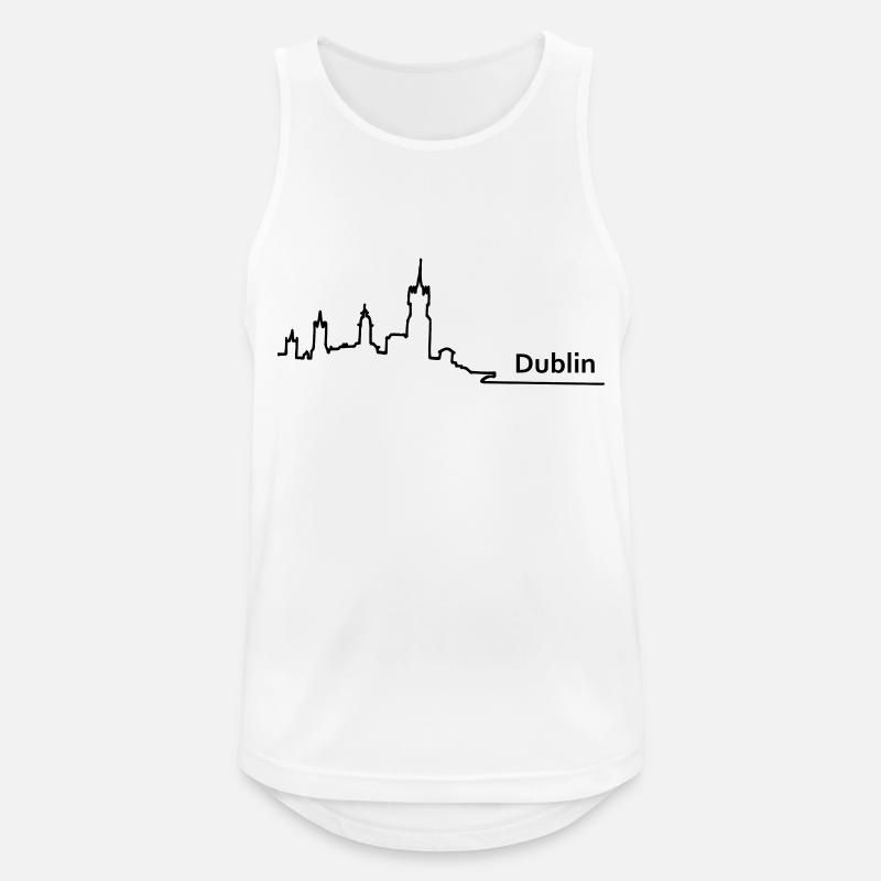 dublin skyline - Männer Tank Top atmungsaktiv - Weiß