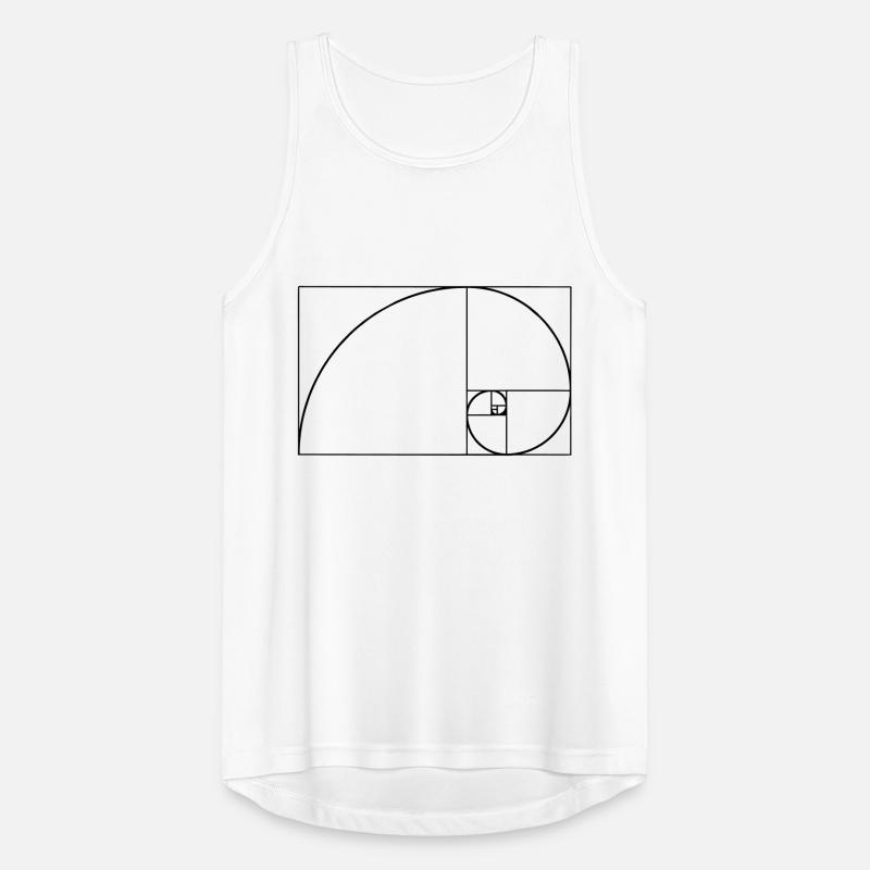 Spirale de Fibonacci, section doré, Phi, evolution Débardeur respirant Homme