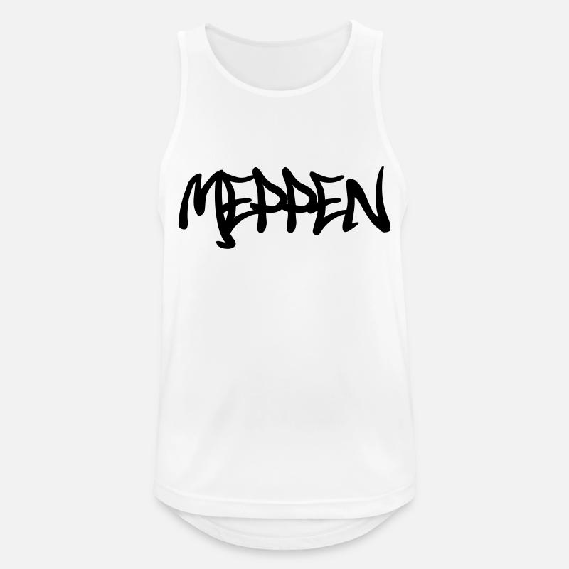 Meppen Graffiti - Männer Tank Top atmungsaktiv - Weiß