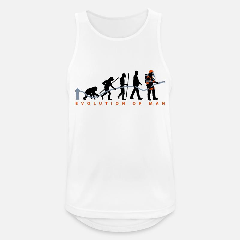 evolution_feuerwehrmann_032015_c_3c - Männer Tank Top atmungsaktiv - Weiß