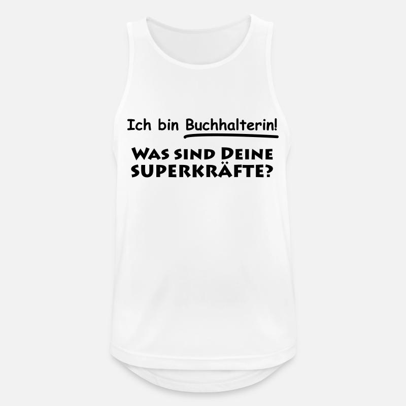 ich bin buchhalterin - Männer Tank Top atmungsaktiv - Weiß