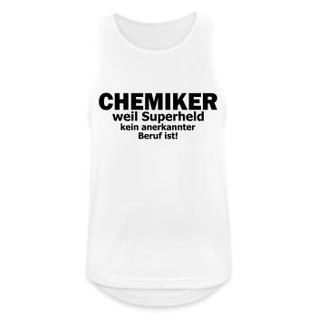 Chemiker - Männer Tank Top atmungsaktiv - Weiß - Vorne - Nick (188cm)