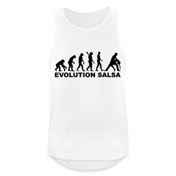 Salsa - Männer Tank Top atmungsaktiv - Weiß - Vorne - Nick (188cm)