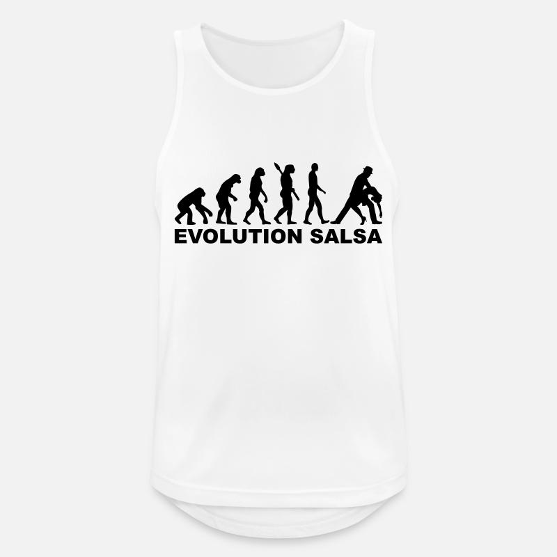 Evolution Salsa - Men's Breathable Tank Top - white