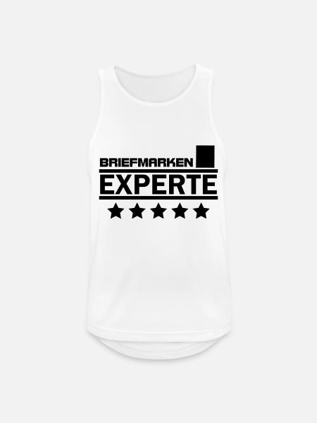 briefmarken experte - Männer Tank Top atmungsaktiv - Weiß