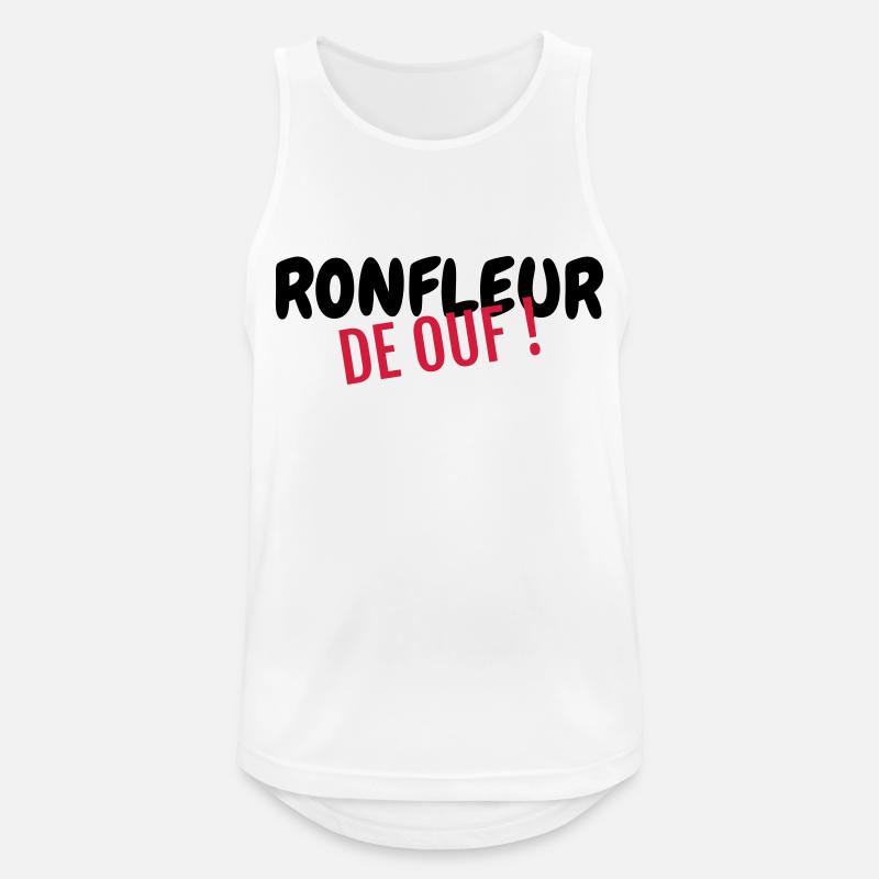 Schnarchen / Schnarcher / Schlaf / Schnarcherin - Männer Tank Top atmungsaktiv - Weiß