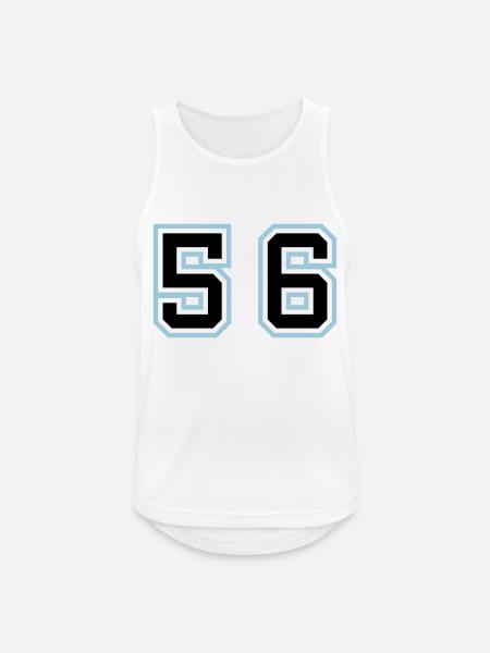 56 Number Symbol - Men's Breathable Tank Top - white