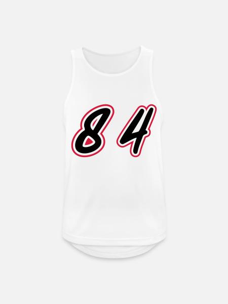 84 Number Symbol - Men's Breathable Tank Top - white