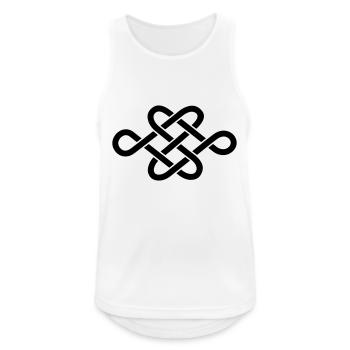 endless knot - Men's Breathable Tank Top - white - Front - Nick (188cm)