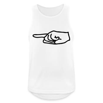 pfeil - Männer Tank Top atmungsaktiv - Weiß - Vorne - Nick (188cm)