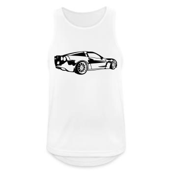 corvette - Men's Breathable Tank Top - white - Front - Nick (188cm)