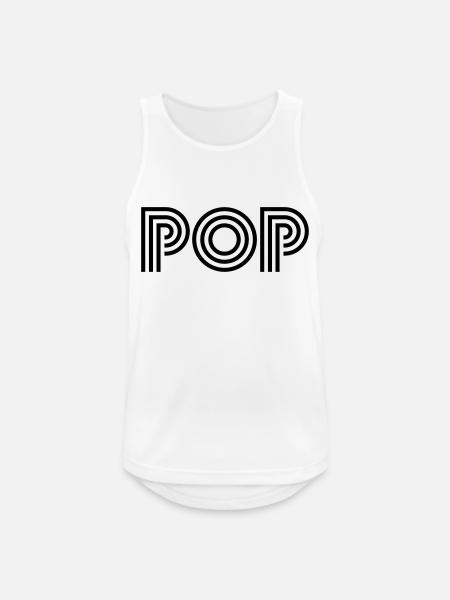pop - Men's Breathable Tank Top - white