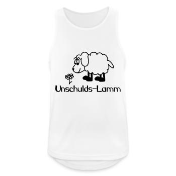 Unschulds Lamm - Männer Tank Top atmungsaktiv - Weiß - Vorne - Nick (188cm)