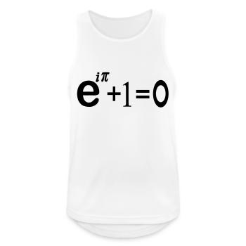 ei pi Gleichung - Männer Tank Top atmungsaktiv - Weiß - Vorne - Nick (188cm)