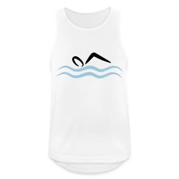 float - Men's Breathable Tank Top - white - Front - Nick (188cm)
