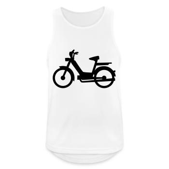 Mofa - Männer Tank Top atmungsaktiv - Weiß - Vorne - Nick (188cm)