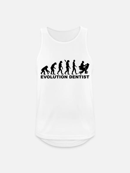 Evolution Dentist - Men's Breathable Tank Top - white