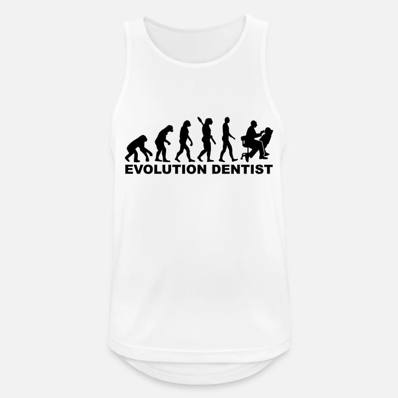 Evolution Dentist - Men's Breathable Tank Top - white