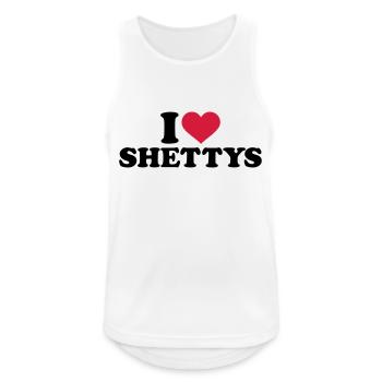 Shetland Pony - Männer Tank Top atmungsaktiv - Weiß - Vorne - Nick (188cm)