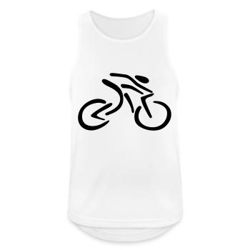 cycling - Men's Breathable Tank Top - white - Front - Nick (188cm)