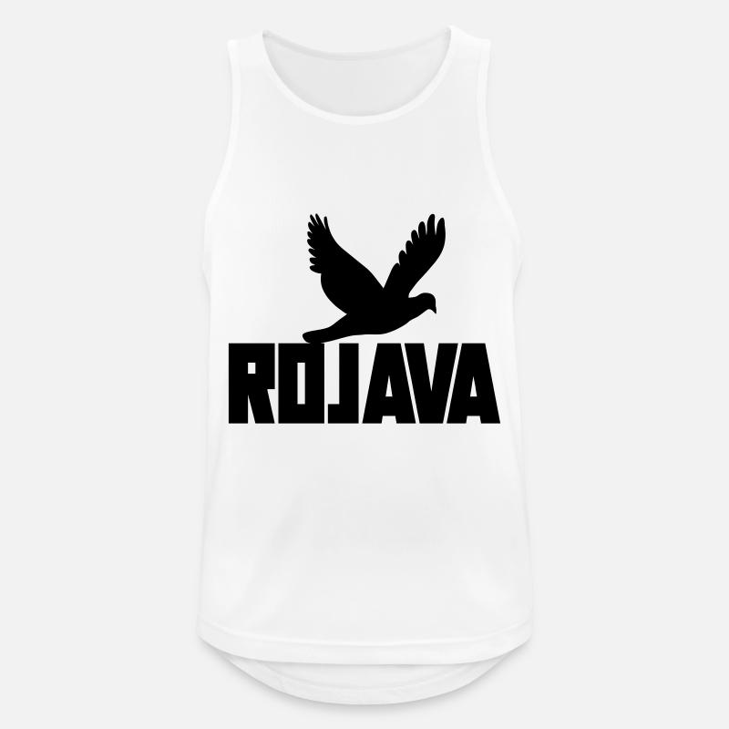 rojava kurdistan - Männer Tank Top atmungsaktiv - Weiß