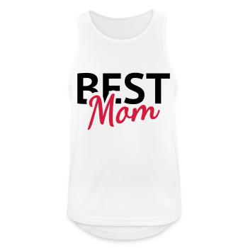 Best Mom - Mutter - Männer Tank Top atmungsaktiv - Weiß - Vorne - Nick (188cm)