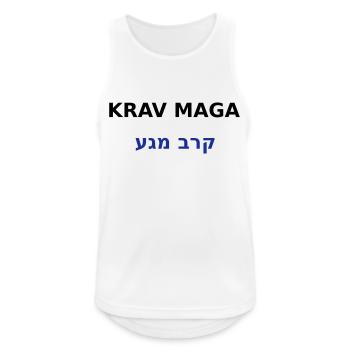 KRAV MAGA - Débardeur respirant Homme - blanc - Devant - Nick (188cm)