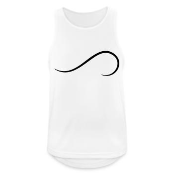 Schnörkel Dekor Element Geschwungene Linie - Männer Tank Top atmungsaktiv - Weiß - Vorne - Nick (188cm)