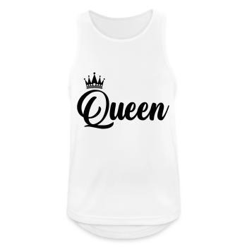 queen - Männer Tank Top atmungsaktiv - Weiß - Vorne - Nick (188cm)