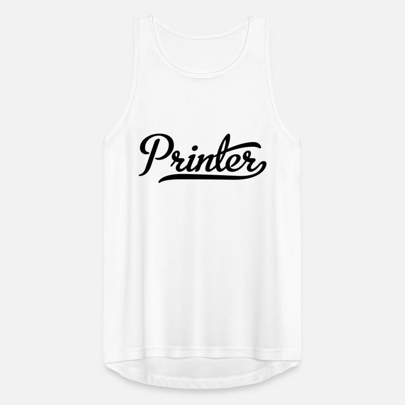Printer Men's Breathable Tank Top