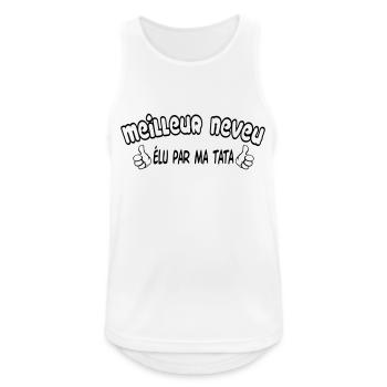 BEST Nephew - Men's Breathable Tank Top - white - Front - Nick (188cm)