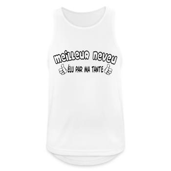 BEST Nephew - Men's Breathable Tank Top - white - Front - Nick (188cm)