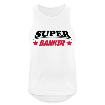 SUPER BANKIR 3888 - Débardeur respirant Homme - blanc - Devant - Nick (188cm)