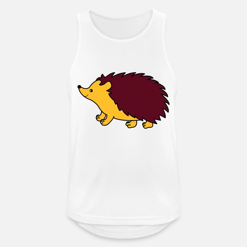 igel comic - Männer Tank Top atmungsaktiv - Weiß
