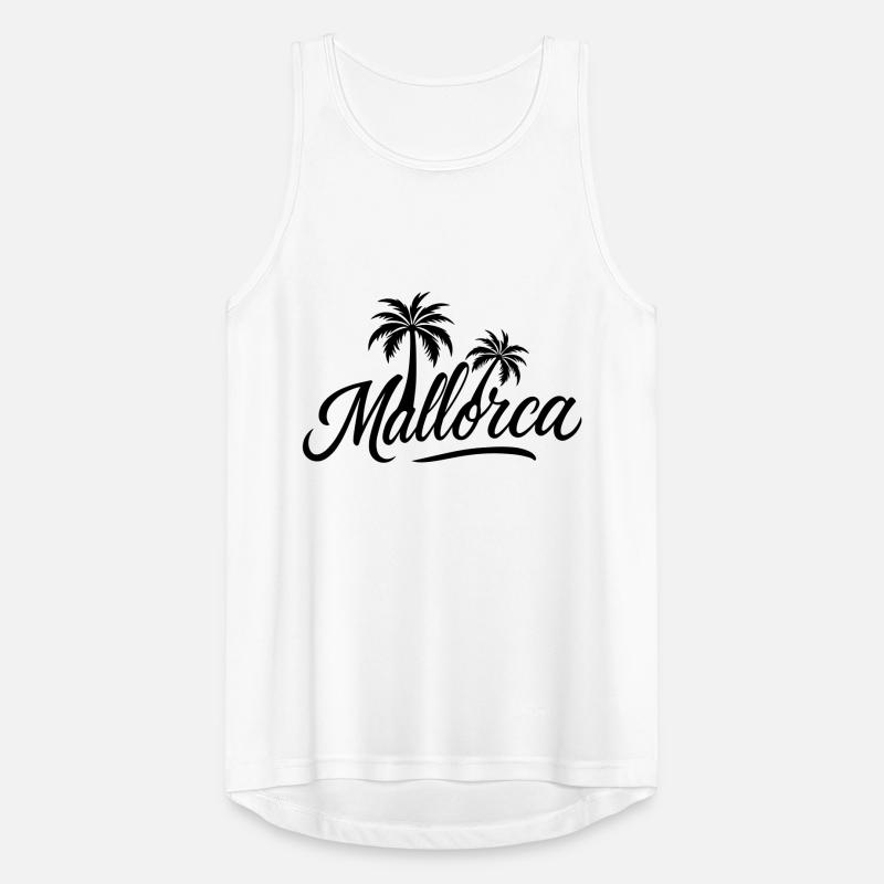 Mallorca Palm Trees Men's Breathable Tank Top