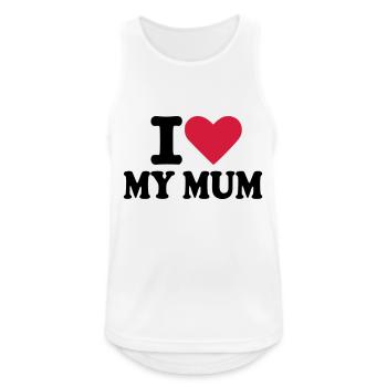 Mum - Men's Breathable Tank Top - white - Front - Nick (188cm)