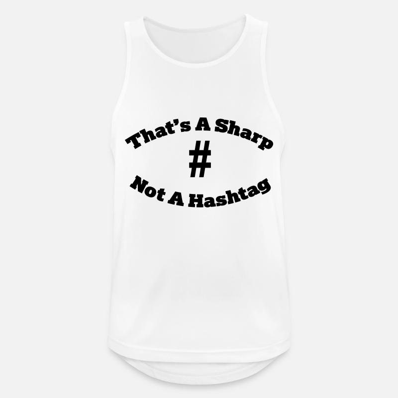That's a sharp not a hashtag - Men's Breathable Tank Top - white
