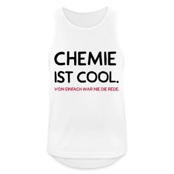 Chemie ist cool - Männer Tank Top atmungsaktiv - Weiß - Vorne - Nick (188cm)