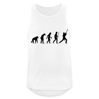 Electro Guitar Evolution - Männer Tank Top atmungsaktiv - Weiß - Vorne - Nick (188cm)