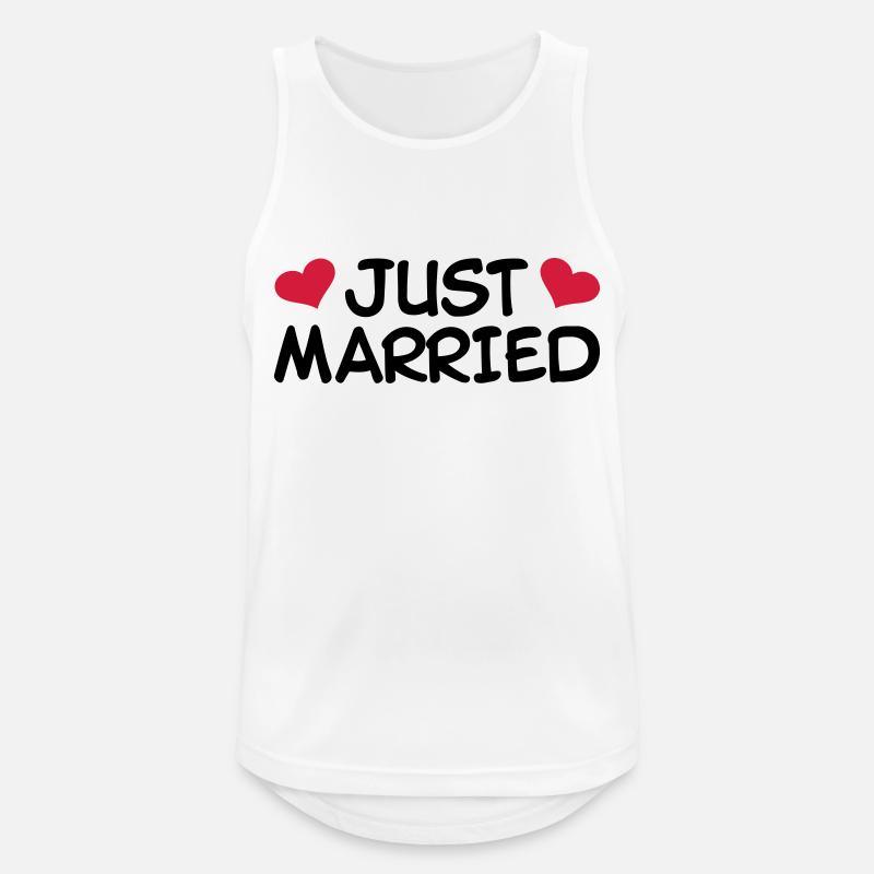 Just Married Wedding - Men's Breathable Tank Top - white