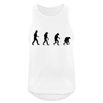 evolution backwards - Débardeur respirant Homme - blanc - Devant - Nick (188cm)