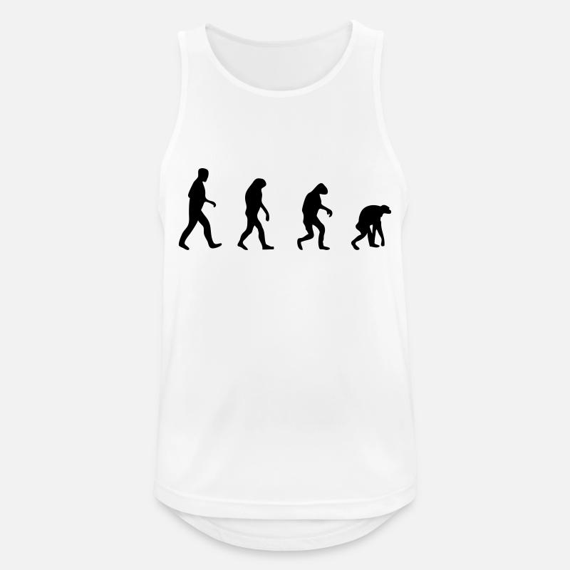 evolution backwards - Men's Breathable Tank Top - white